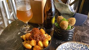 Gnocchi and Croquetas   at Bubita Bar in Barcelona
