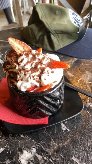 Raspberry Crumble  at Bubita Bar in Barcelona