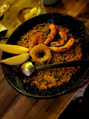 Paella at Bubita Bar in Barcelona