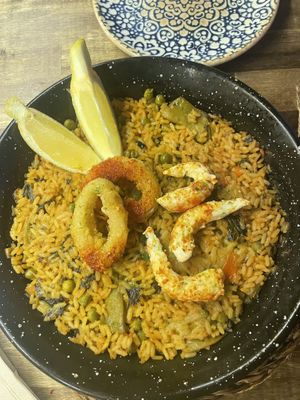 Paella  at Bubita Bar in Barcelona