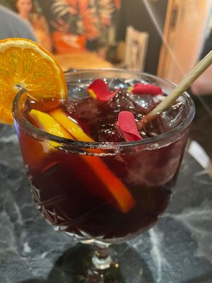 Delicious "Jessica" Sangria at Bubita Bar in Barcelona