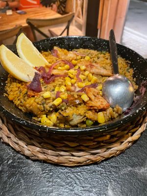 Delicious Paella! at Bubita Bar in Barcelona