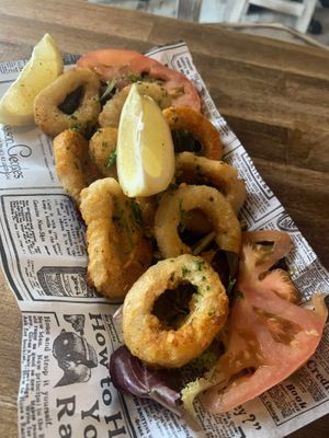 Calamari  at Bubita Bar in Barcelona