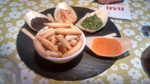 Various tapas at Bubita Bar in Barcelona