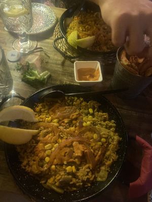‘Chicken’ paella   at Bubita Bar in Barcelona