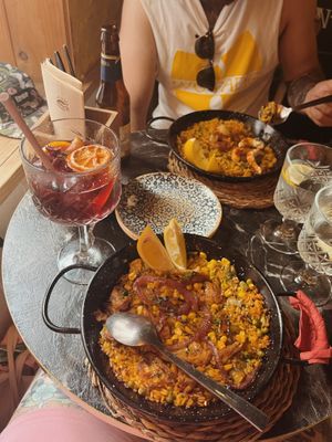 Alcohol-free Sangria, and vegan paella!   at Bubita Bar in Barcelona
