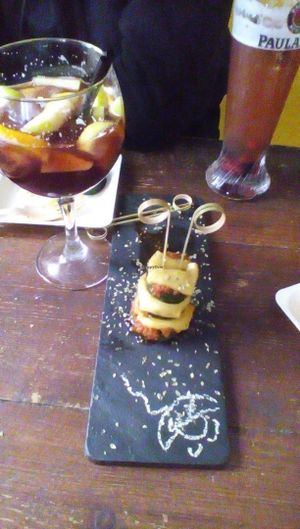 Delicious Vegan Alien we had when we ate at Bar Celoneta  at Bubita Bar in Barcelona