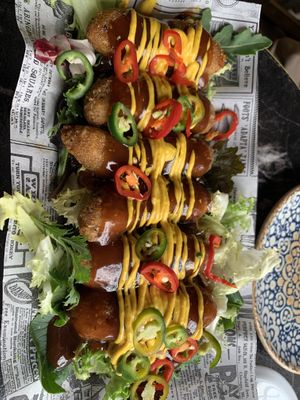 Spicy things  at Bubita Bar in Barcelona