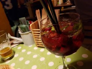 Sangria non alcohol at Bubita Bar in Barcelona