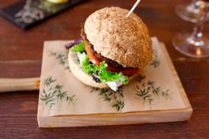 another vegan burger, it was alright  at Bubita Bar in Barcelona