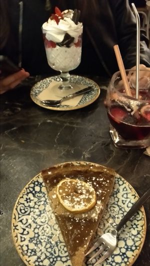 Crostata limone e zenzero  #Veganuary at Bubita Bar in Barcelona