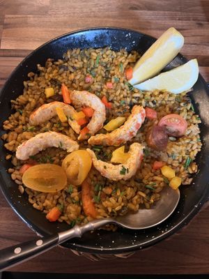 Paella marisko  at Bubita Bar in Barcelona