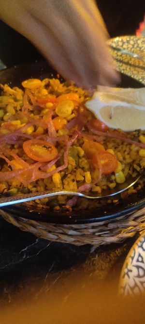 Vegan paella at Bubita Bar in Barcelona