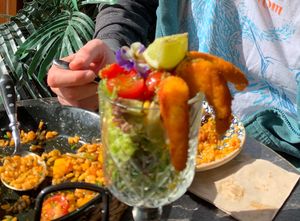 ‘Shrimp’ cocktail   at Bubita Bar in Barcelona