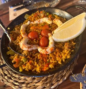 Seafood Paella  at Bubita Bar in Barcelona