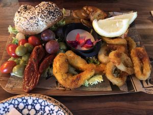 Beach vibes platter  at Bubita Bar in Barcelona