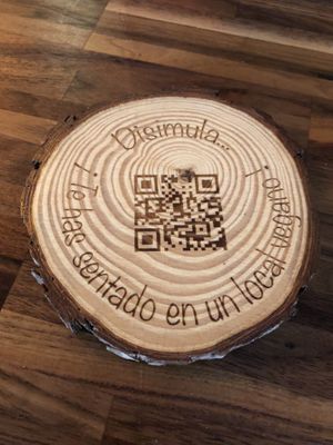 Menu QR code  at Bubita Bar in Barcelona