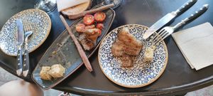 Aubergine and Tofu at Bubita Bar in Barcelona