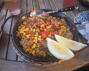 Vegan Paella  at Bubita Bar in Barcelona