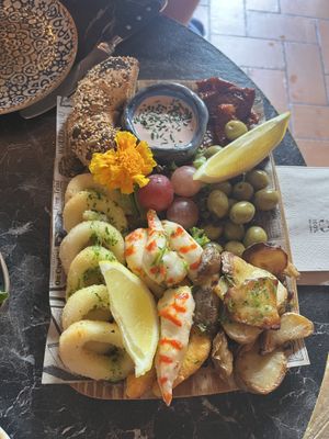 Seafood Platter!  at Bubita Bar in Barcelona
