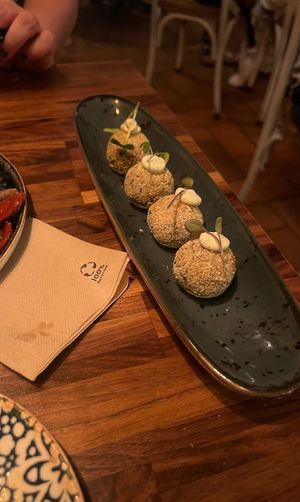 Sublime arancini  at Bubita Bar in Barcelona