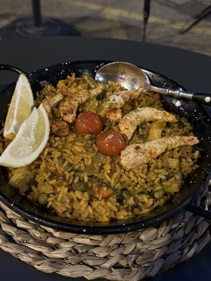 Seafood paella   at Bubita Bar in Barcelona