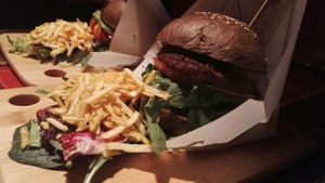 Seitan burger, one of the tastiest 5/5! at Bubita Bar in Barcelona