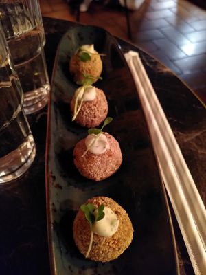 Mushroom croquettes at Bubita Bar in Barcelona