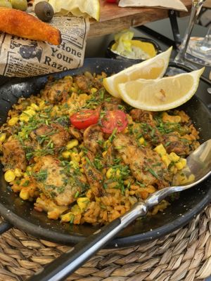 Chk’n Paella   at Bubita Bar in Barcelona