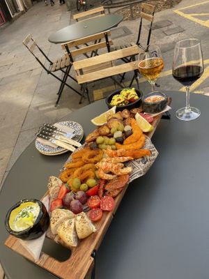 Vegan Seafood Tapas Platter  at Bubita Bar in Barcelona