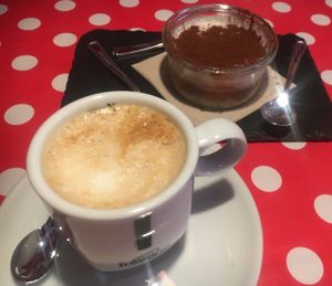 TiRAWmisu - would only recommend if you like low sugar/raw desserts, does not have a creamy/sweet taste of traditional Tiramisu at Bubita Bar in Barcelona