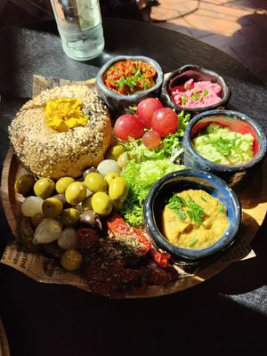 Tapa de 4 salsas at Bubita Bar in Barcelona