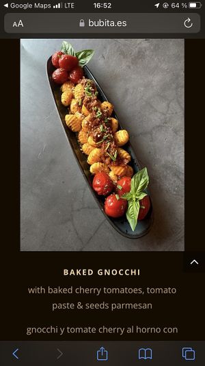 card on the website  at Bubita Bar in Barcelona