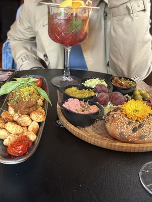 Delicious sangria and food!  at Bubita Bar in Barcelona