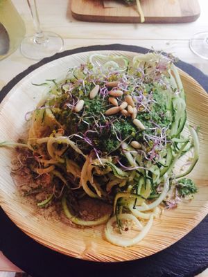 one of the Raw dishes at Bubita Bar in Barcelona