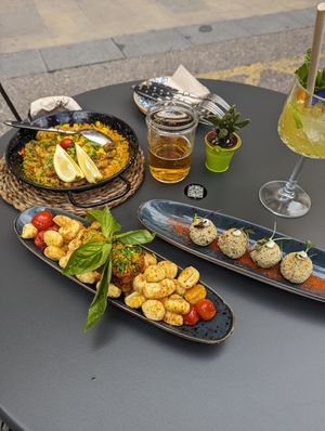 Our dinner at Bubita Bar in Barcelona