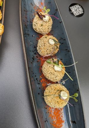 Mushroom croquettes at Bubita Bar in Barcelona