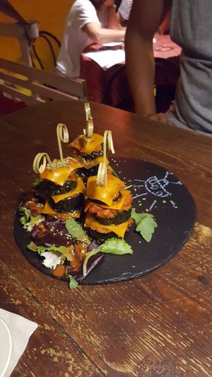 Vegan aliens at Bubita Bar in Barcelona