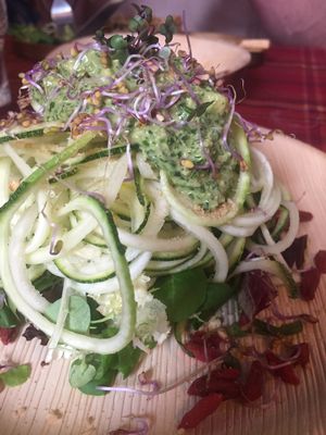 Courgetti Spaghetti (raw) at Bubita Bar in Barcelona