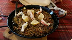 Paella at Bubita Bar in Barcelona