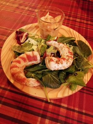 veggie prawns at Bubita Bar in Barcelona