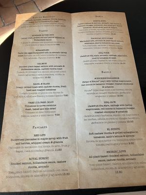 Menu   at Bubita Bar in Barcelona