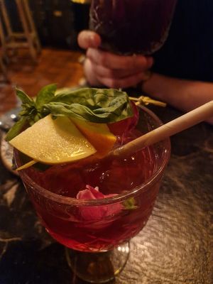 Sangria with basil in it. Was fine. at Bubita Bar in Barcelona