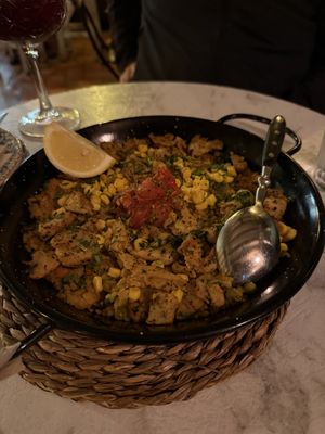 VEGALENCIANA PAELLA  at Bubita Bar in Barcelona