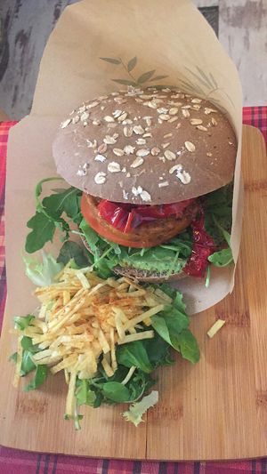 Burger :) at Bubita Bar in Barcelona