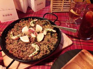 The vegan paella at Bubita Bar in Barcelona