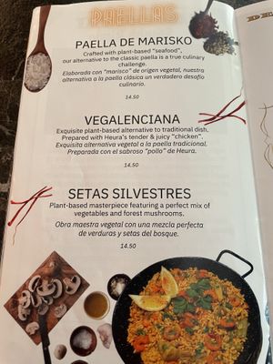 The paellas  at Bubita Bar in Barcelona