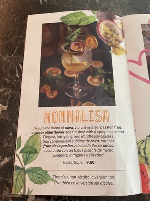 Monnalisa description   at Bubita Bar in Barcelona
