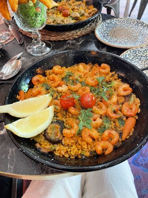 Seafood paella   at Bubita Bar in Barcelona