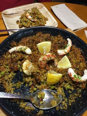 Paella at Bubita Bar in Barcelona